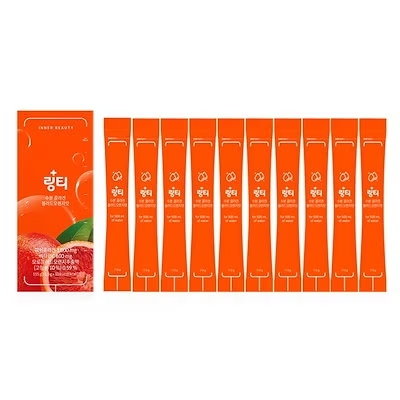 [Ling tea] 水分コラーゲンビタミンC ヒアルロン酸 (ブラッドオレンジ味)